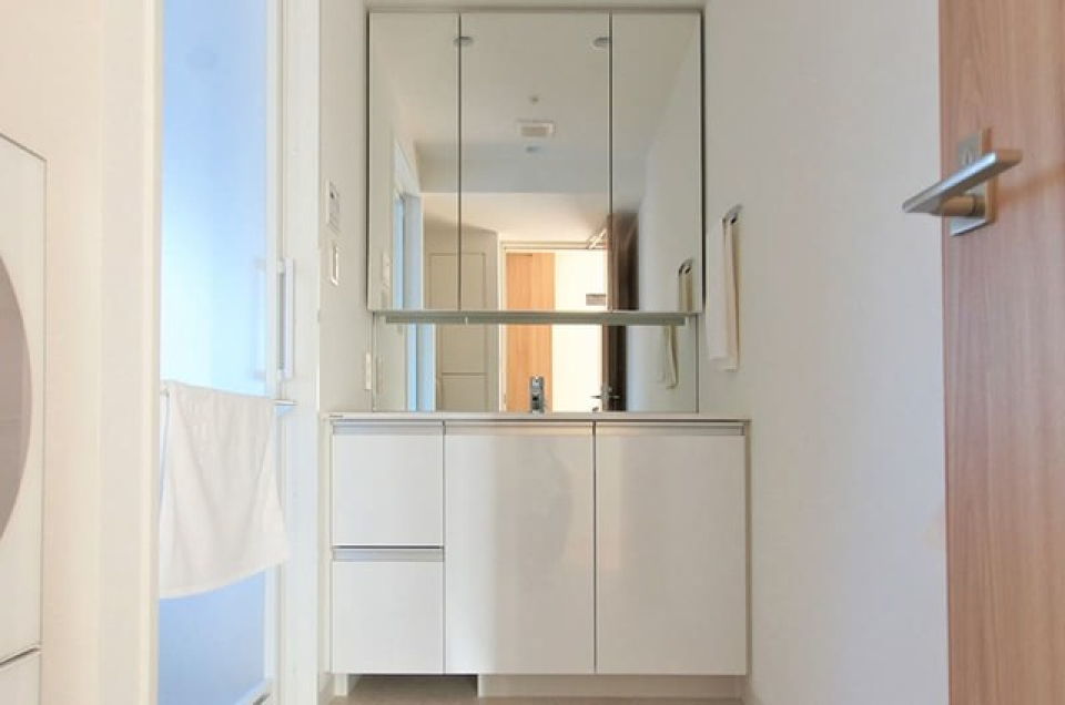 大きな洗面台
※写真は同タイプ住戸です。