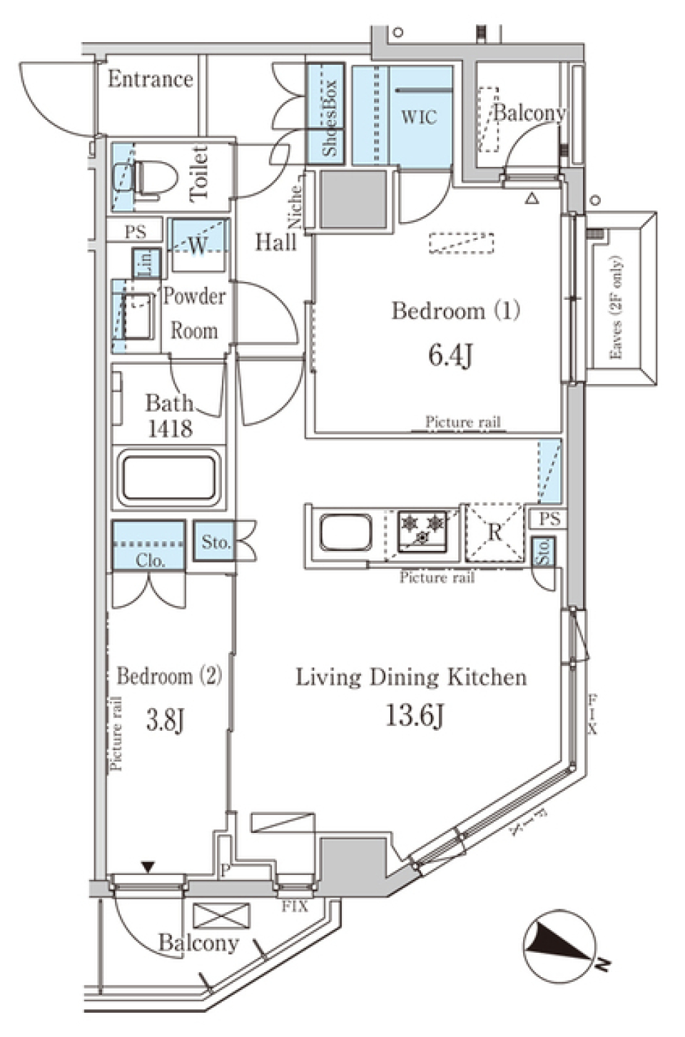 ナチュラルに極めての間取り図