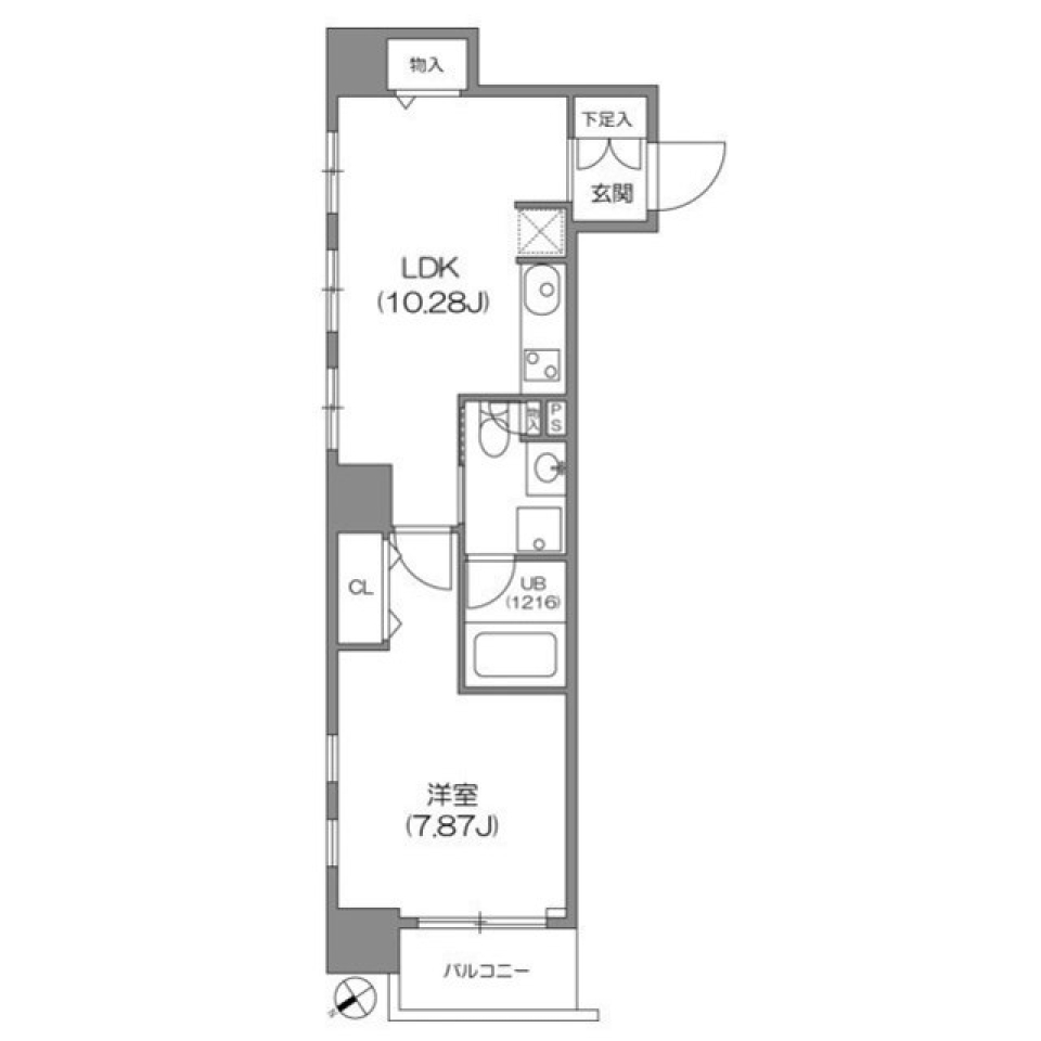 川の近くでゆったりとした生活をの間取り図