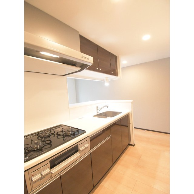 ３口のガスコンロが導入されています。