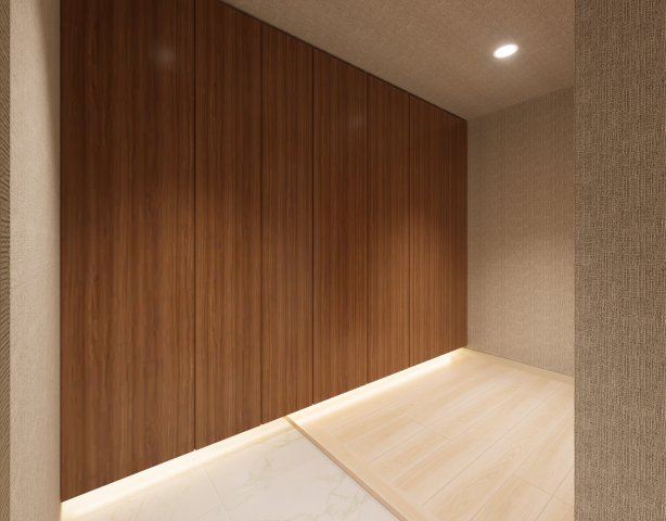 間接照明が高級感を演出しています。