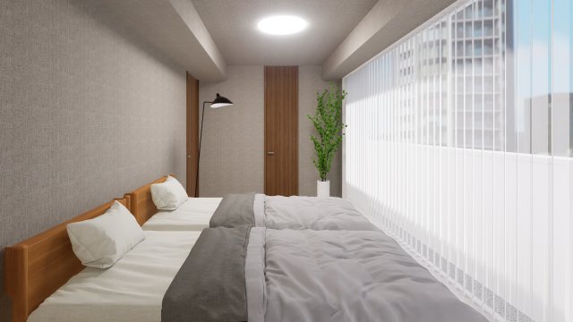 バルコニーに面して朝を迎えたいですね！
