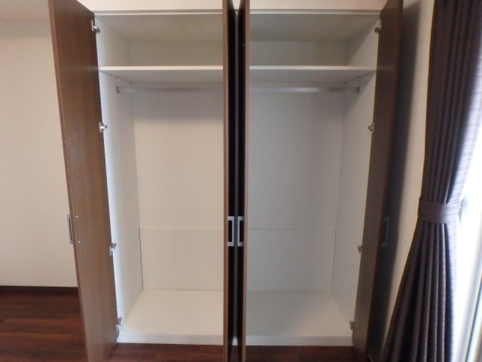 収納を開けた時の様子。