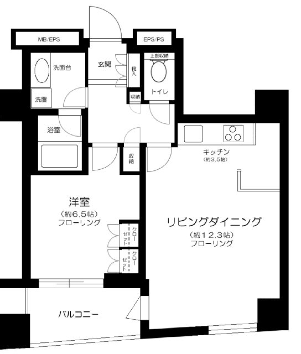 海の風と君の寝言［ペット可］の間取り図