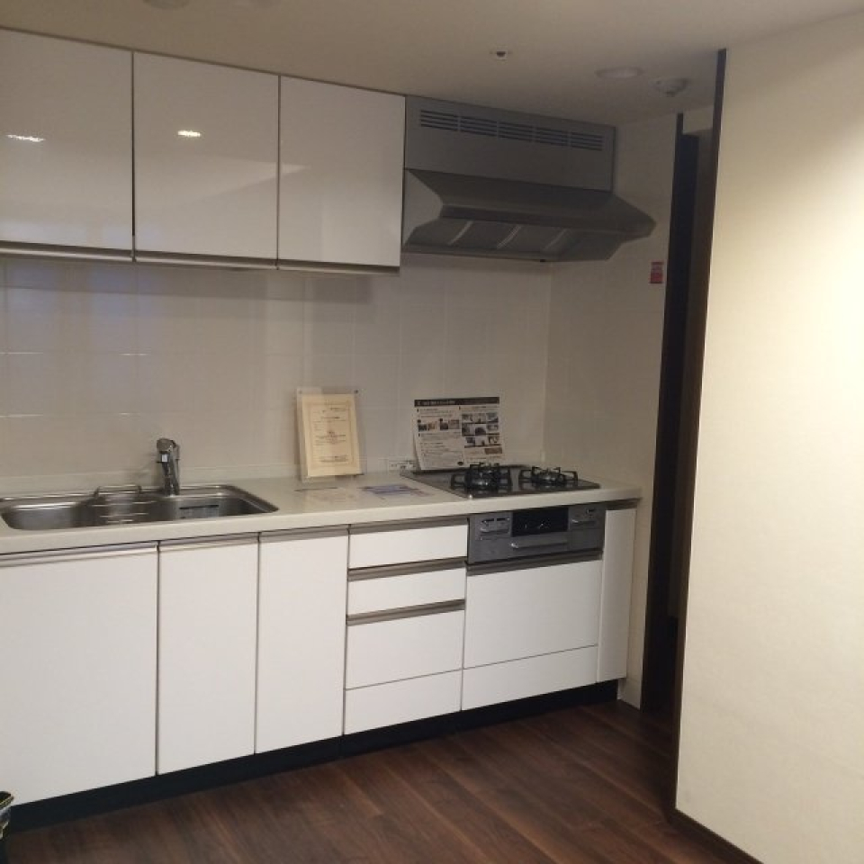 ３口のガスコンロが導入されています。