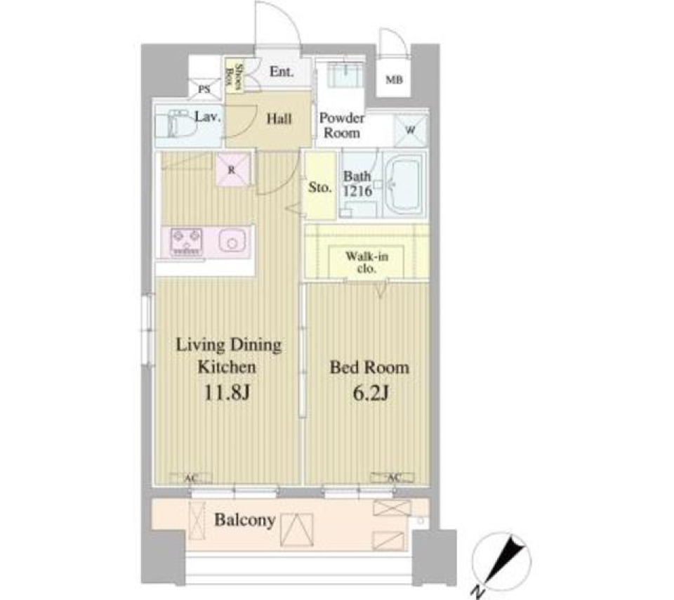 東京ライフ・コンフォートの間取り図