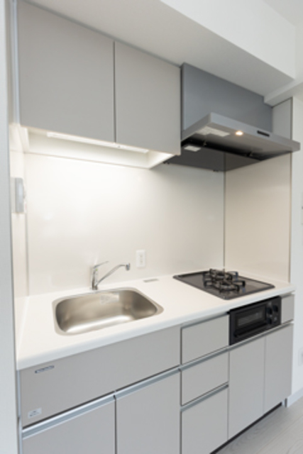 2口のガスコンロが導入されています。※写真は同タイプ住戸です。