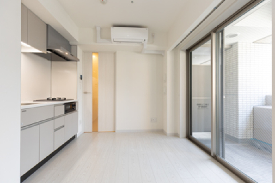 ６．２帖のダイニングキッチンです。※真は同タイプ住戸です。