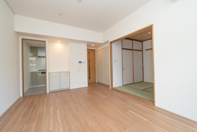 9.9帖のLDKが広がります。※写真は同タイプ住戸です。