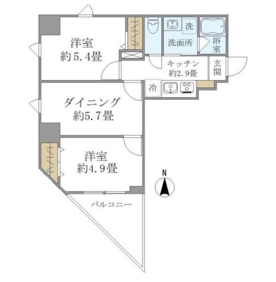 スタイリッシュなライフスタイルの新展開の間取り図