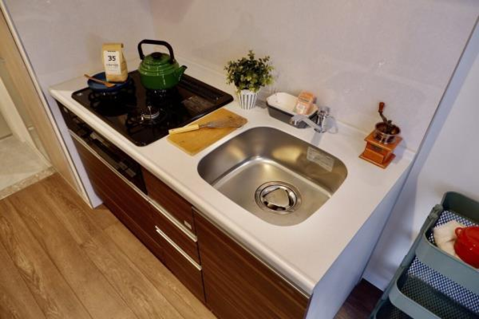 ２口のガスコンロが導入されています。