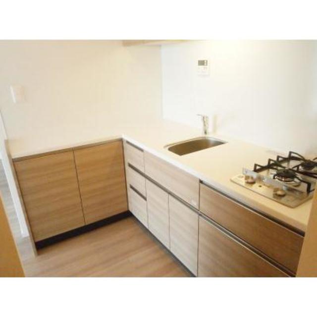 2口のガスコンロが導入されています。※写真は同タイプ住戸です。