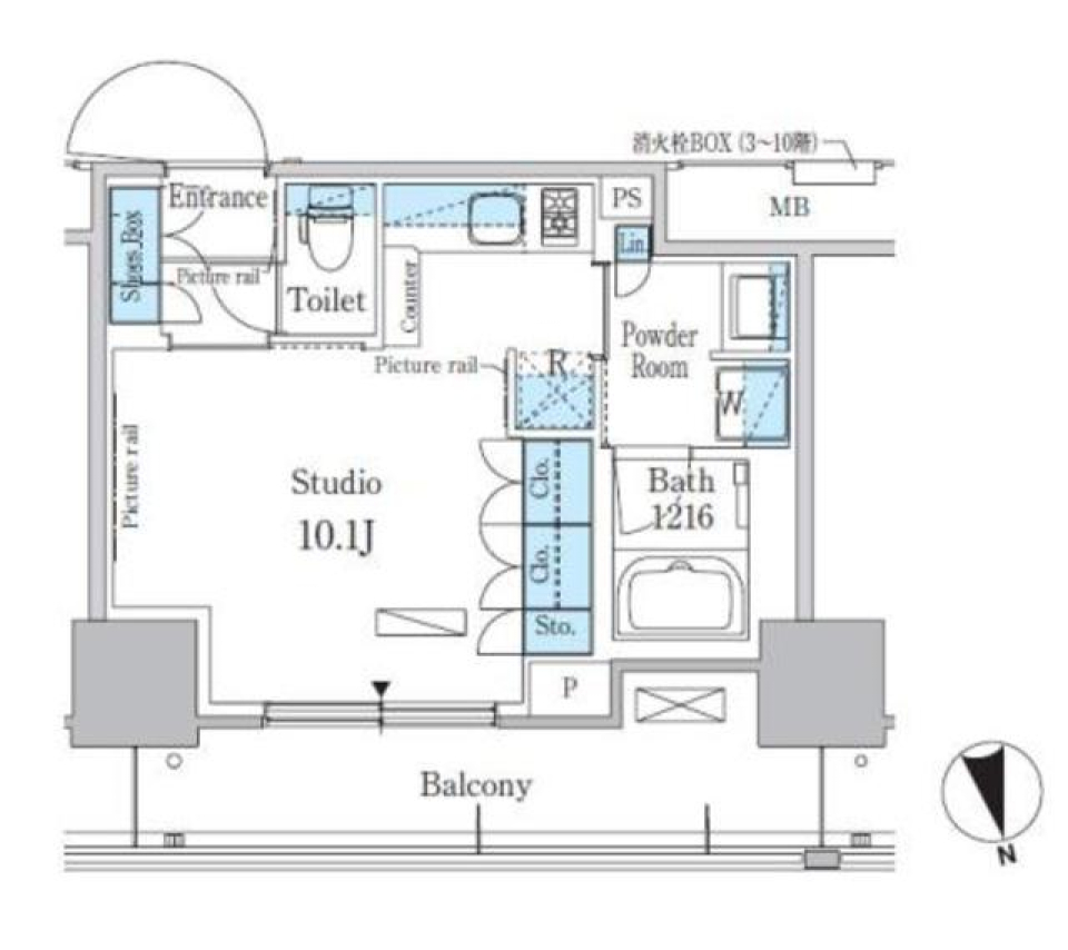 ホワイトとウッド［ペット可］の間取り図
