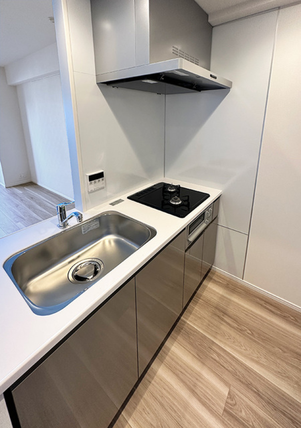 ２口のガスコンロが導入されています。※写真は同タイプ住戸です。