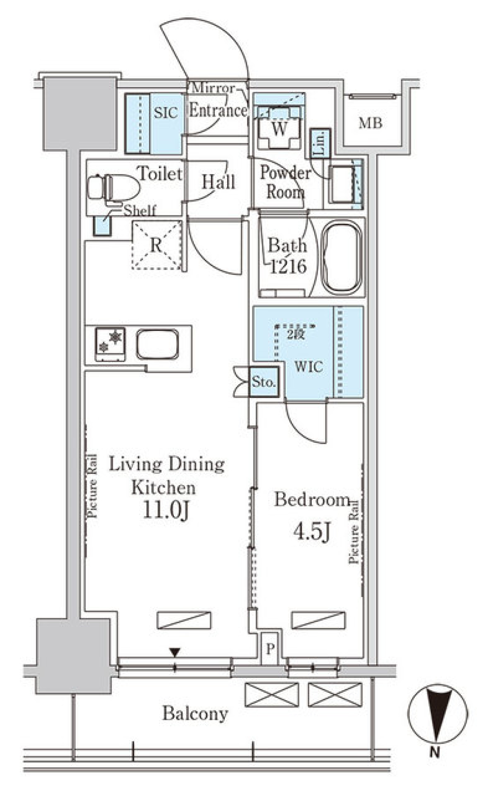 クリエイティブな空間が待つ帰り道の間取り図
