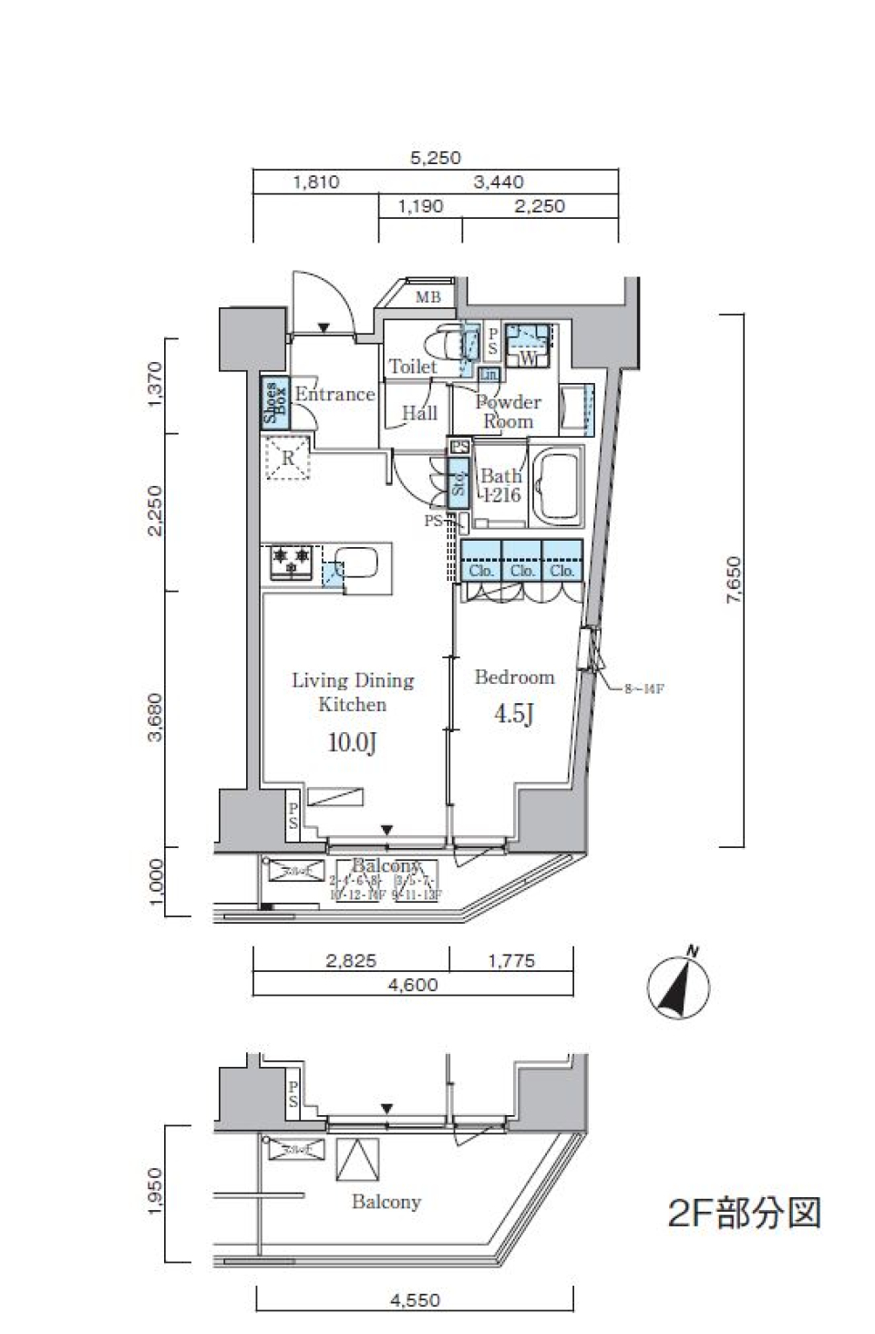 千駄ヶ谷の住み良い１LDKの間取り図