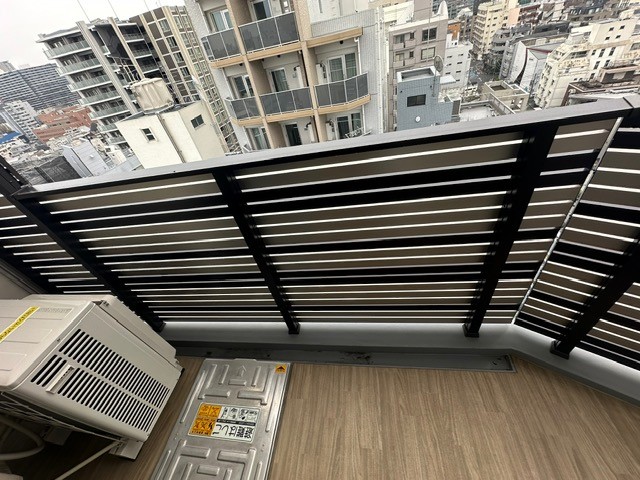 バルコニーに出た時の様子。