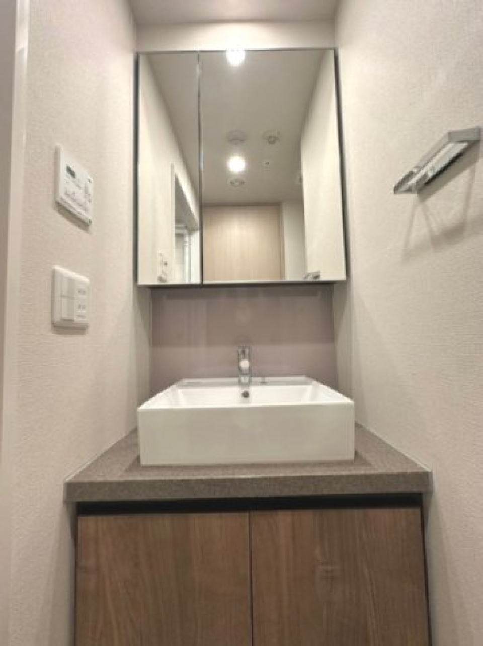 嬉しい独立洗面台。