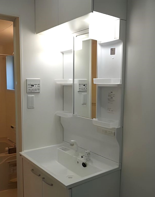 清潔感のある洗面脱衣所