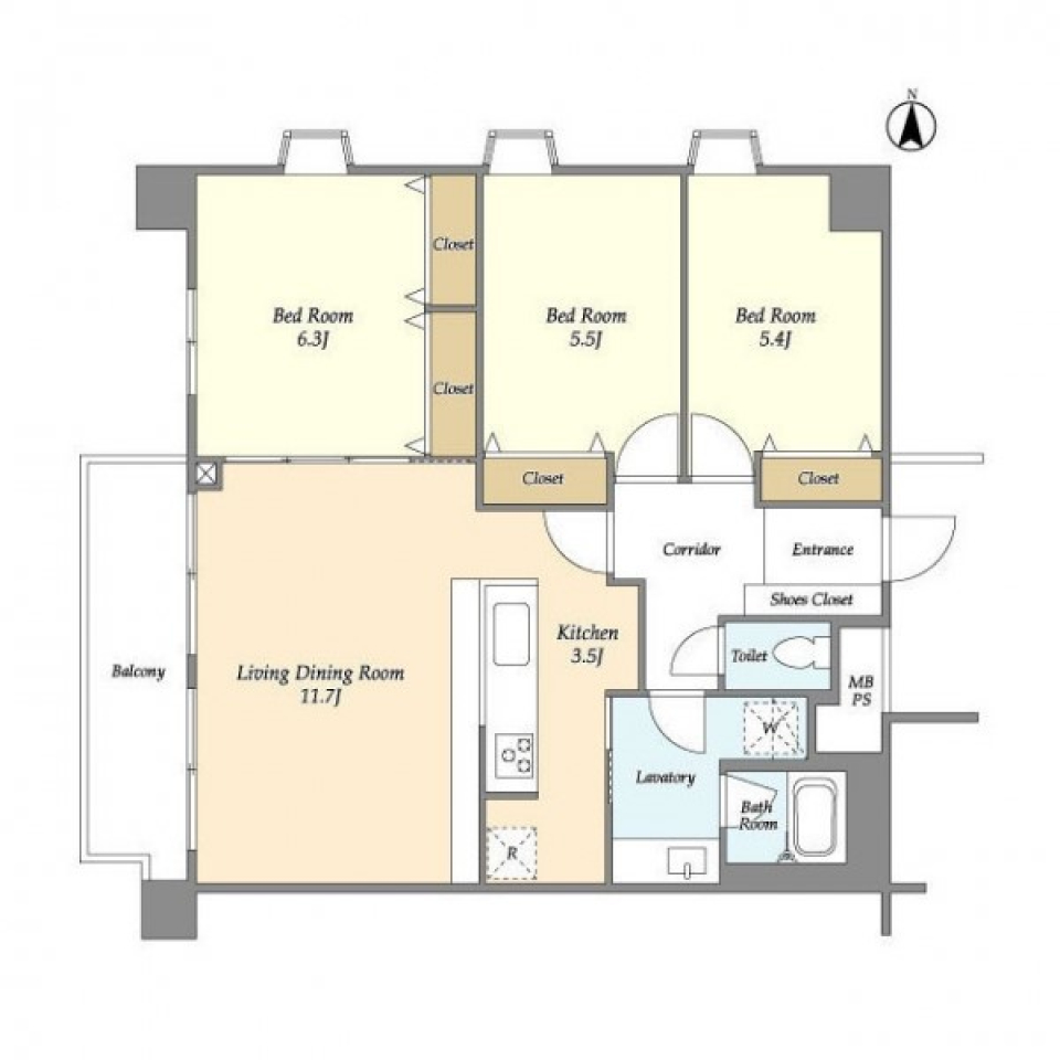 ジャパンディなお家にしてみない？［ペット可］の間取り図