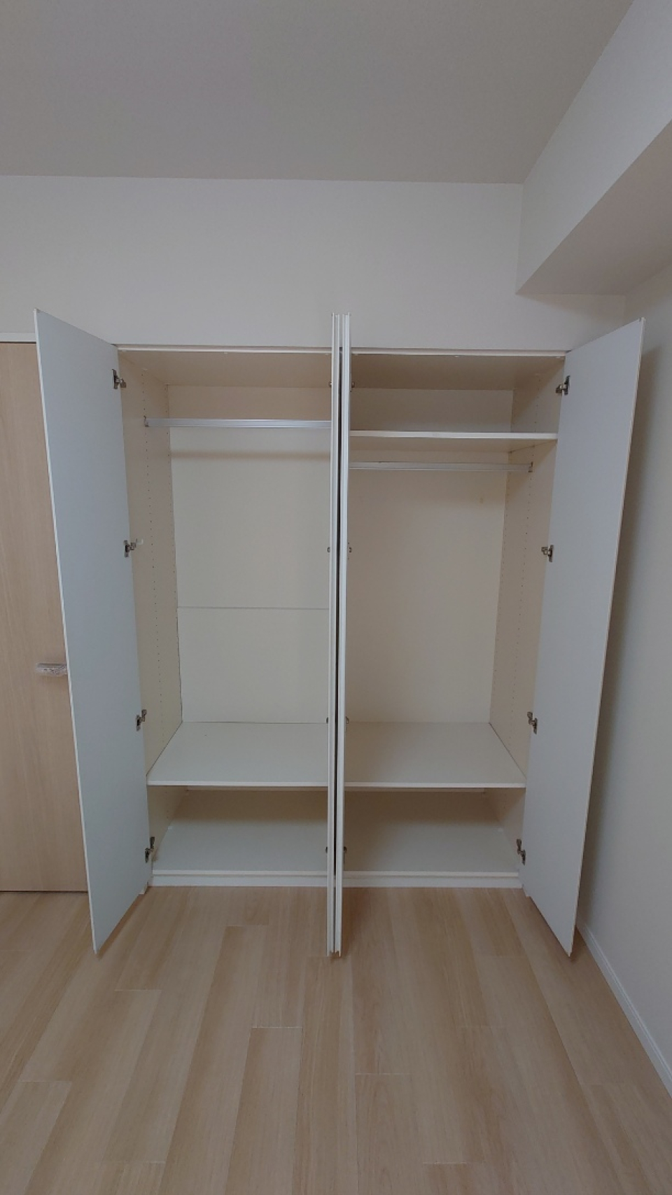 収納を開けた時の様子。