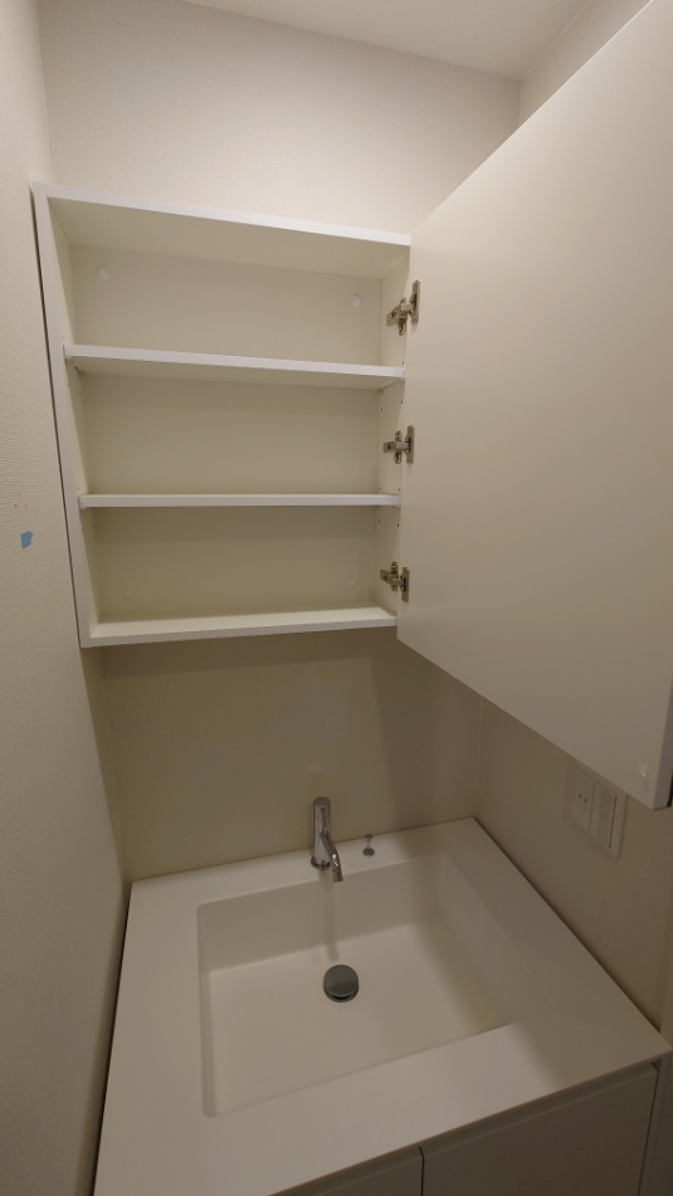 収納を開けた時の様子。