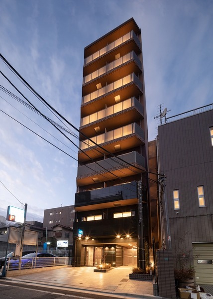 ライトアップな外観