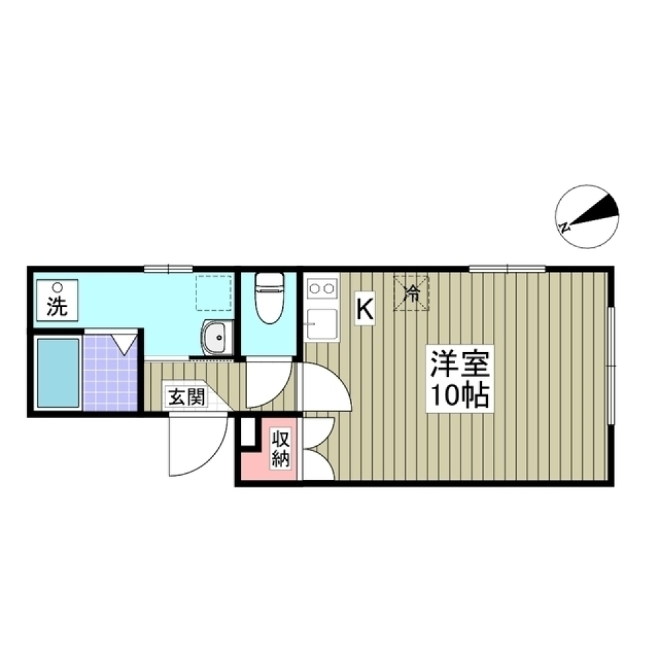 シンプル・コンパクトが好きな人に捧ぐ［築浅］の間取り図