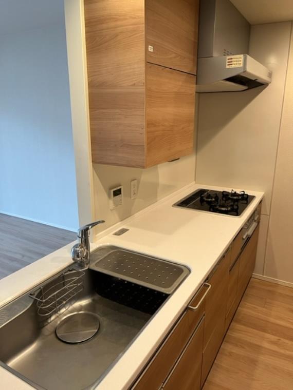 3口のガスコンロが導入されています。