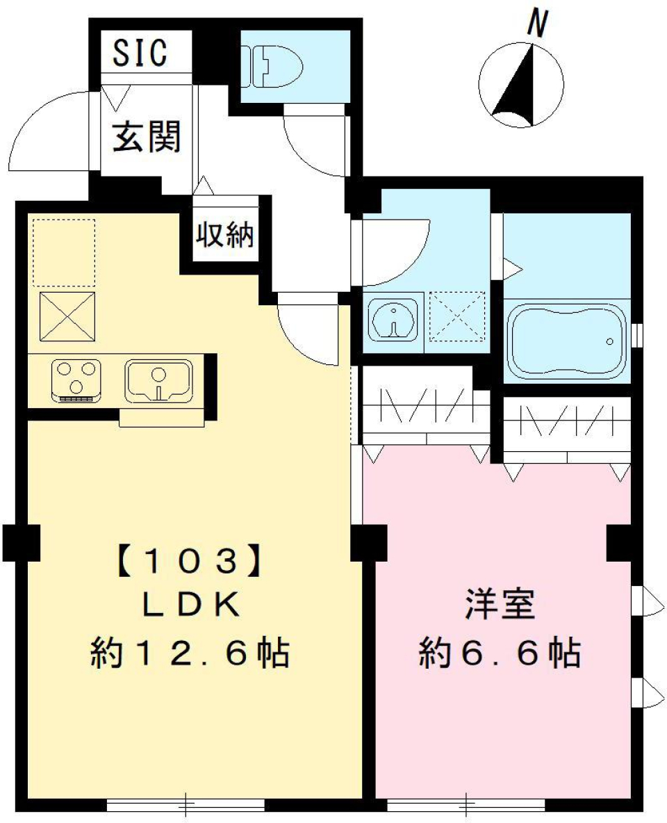 柿の木坂のナチュラルライフの間取り図