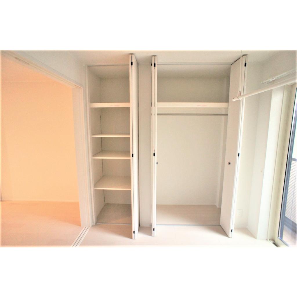 収納を開けた時の様子。