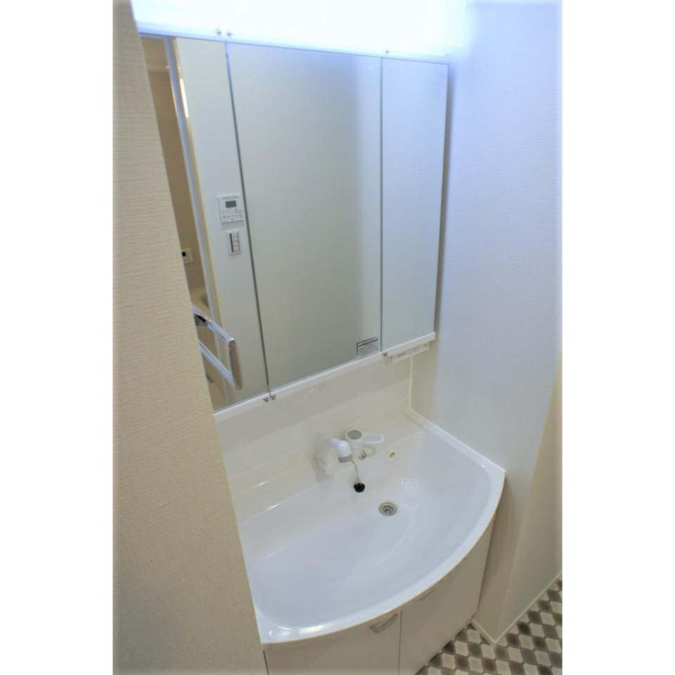 嬉しい独立洗面台。