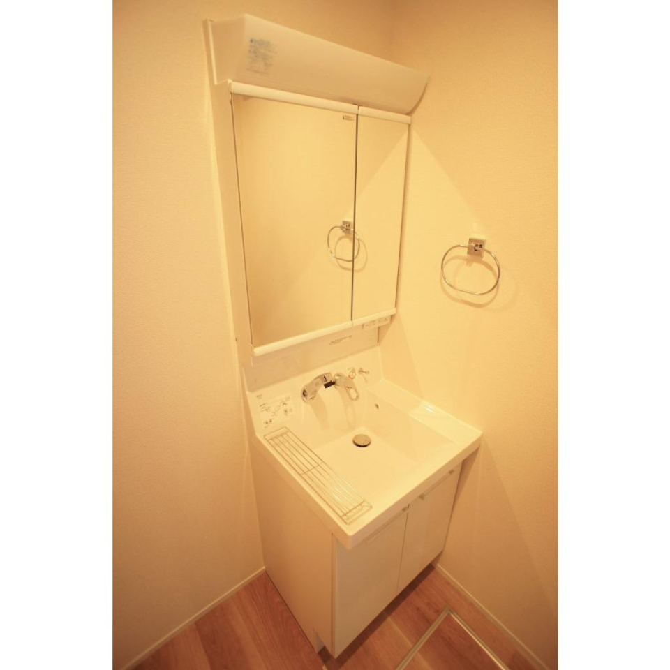 嬉しい独立洗面台。