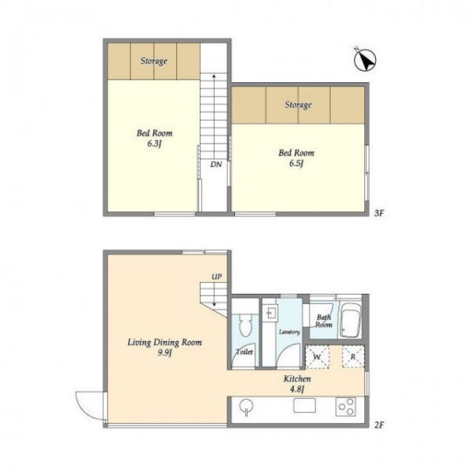 アトリエHIKARIの間取り図