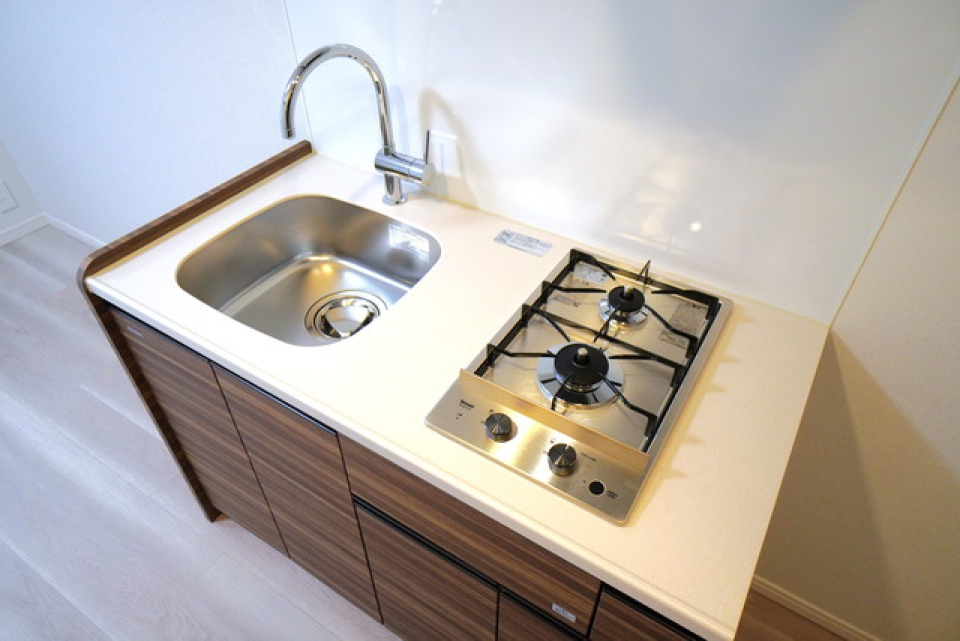 海外風のコンロはオシャレ♪
※写真は同タイプ住戸です。