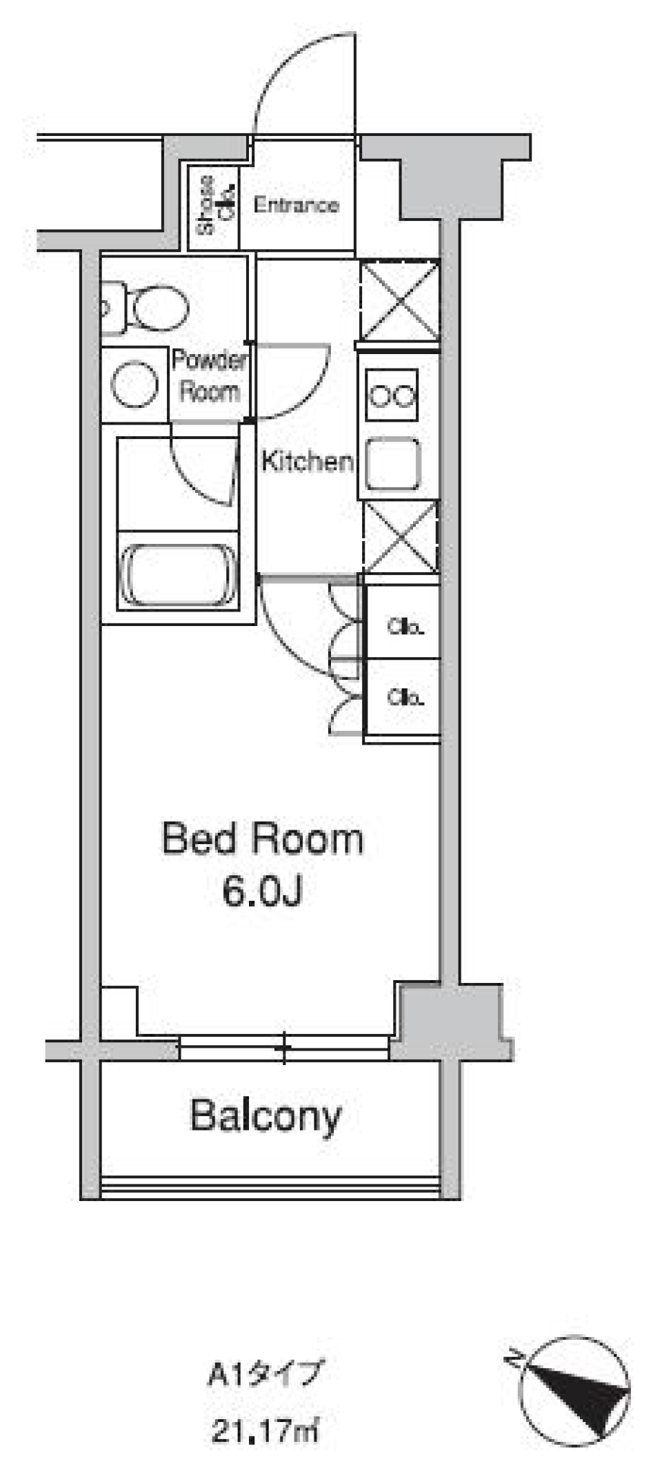 目黒川の近くでせせらぎを感じての間取り図