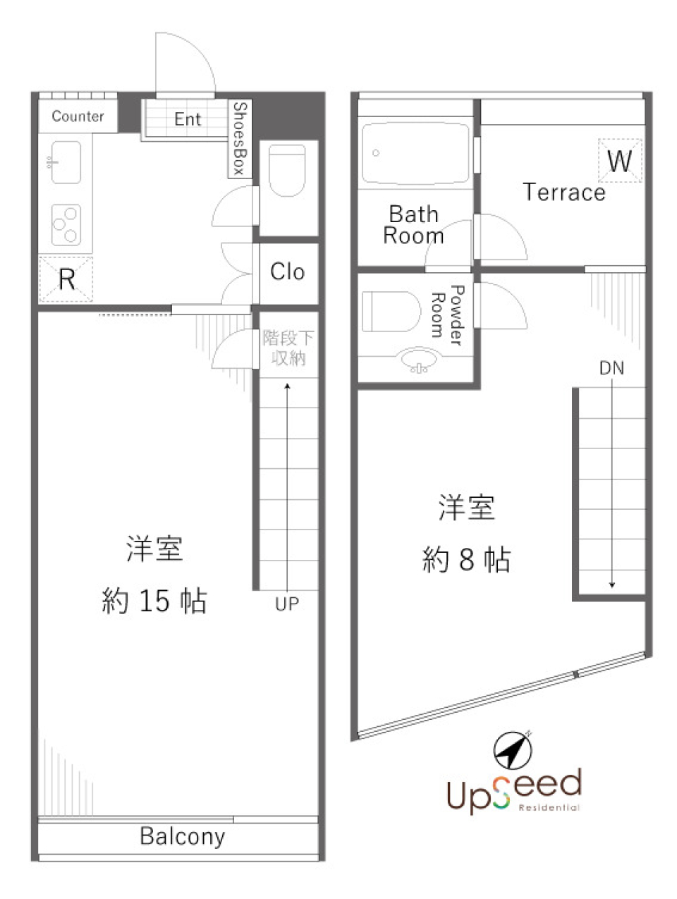 都会のパルスとぬくもりのマリアージュの間取り図