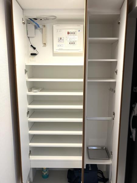 シューズボックスを開けた時の様子。