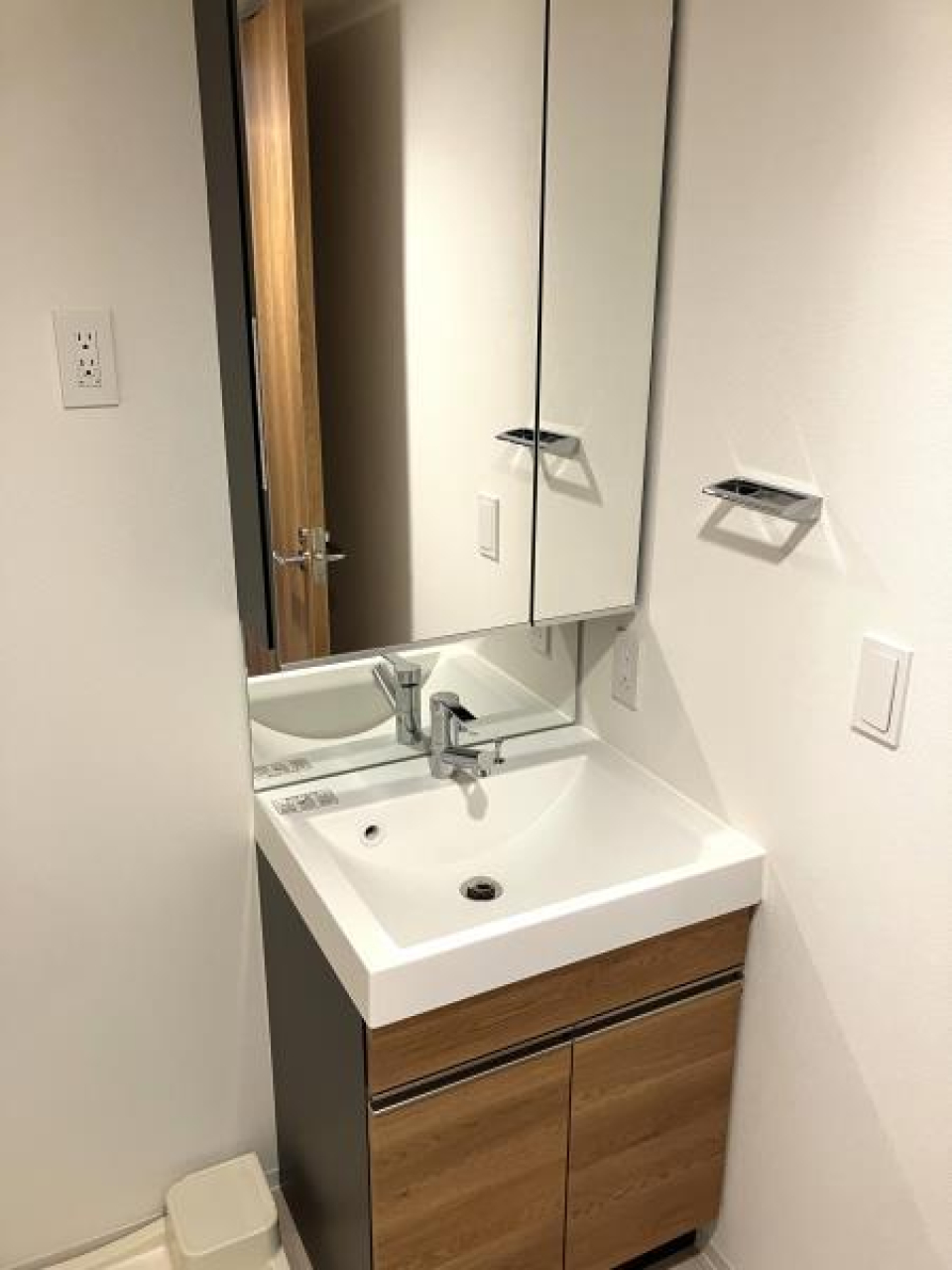 嬉しい独立洗面台。