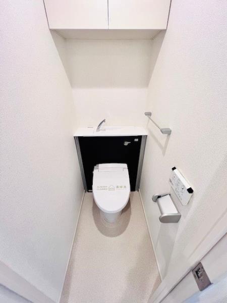 清潔感のあるトイレ。
