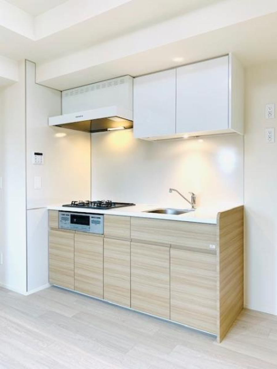 ３口のガスコンロが導入されています。す。