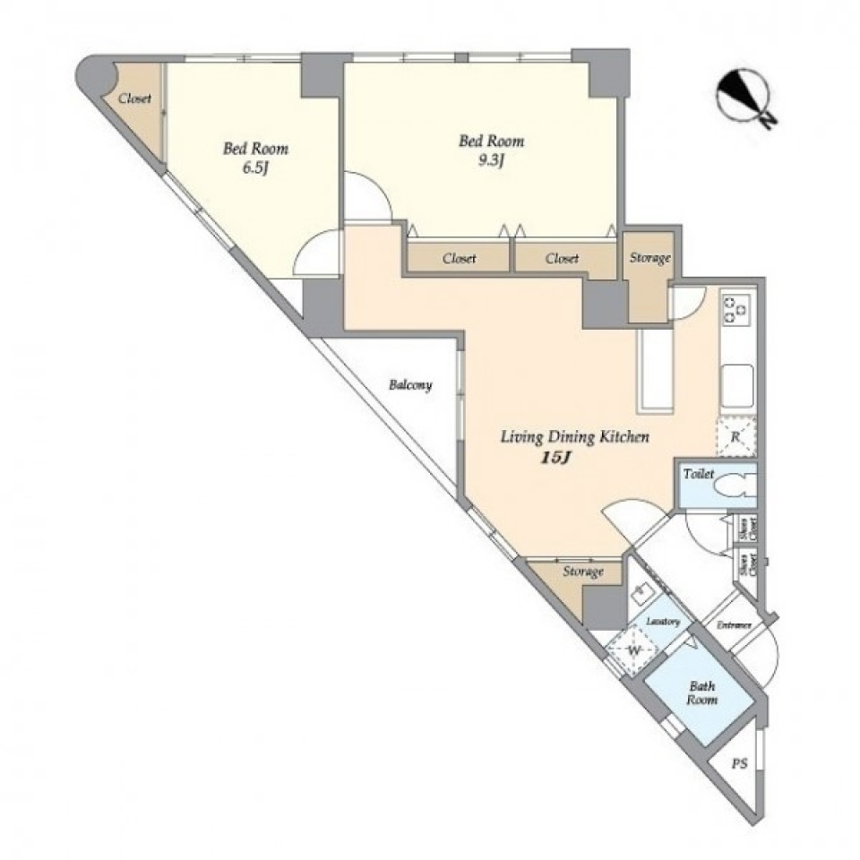 パズルのピースがはまるようにの間取り図