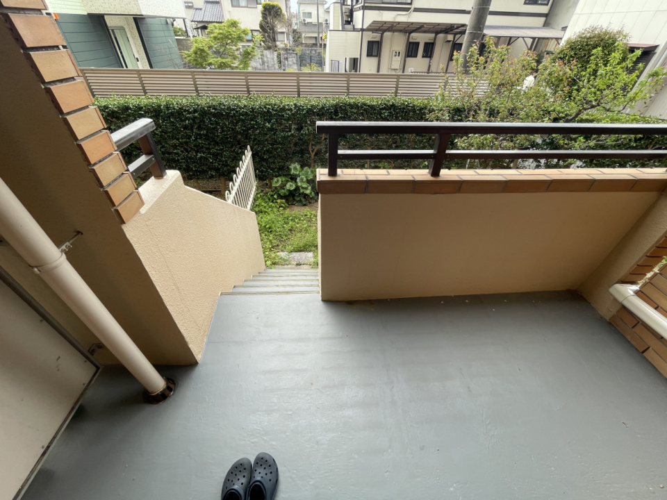 ベランダに出られます