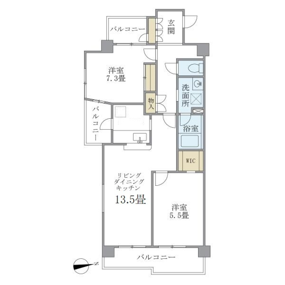 公園も隣接、自然とのシェアタイムの間取り図