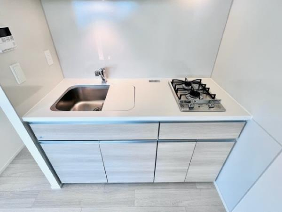 2口のガスコンロが導入されています。