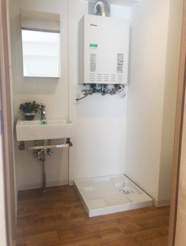 嬉しい独立洗面台。