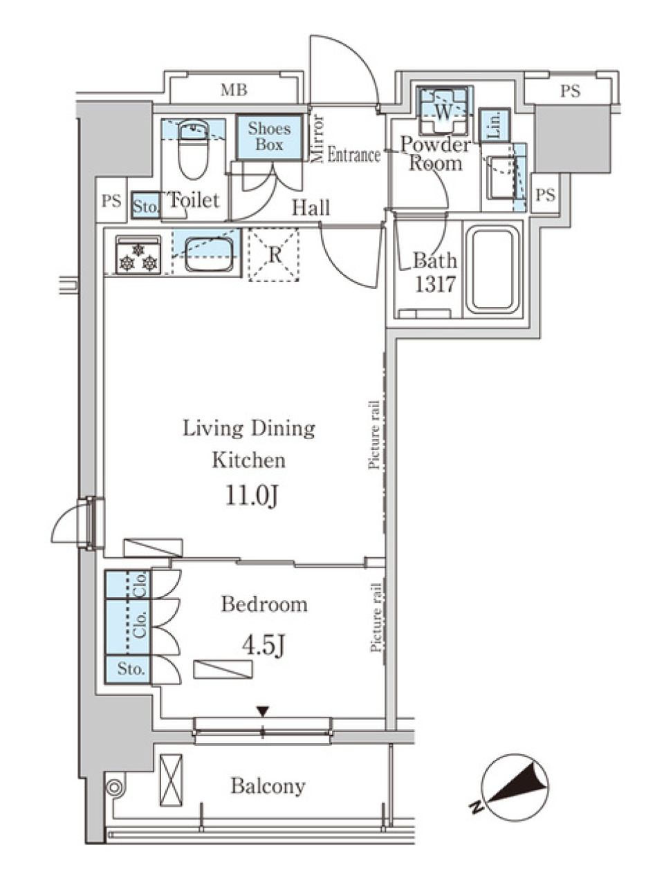 便利なだけじゃない、心も洗われる住まいの間取り図
