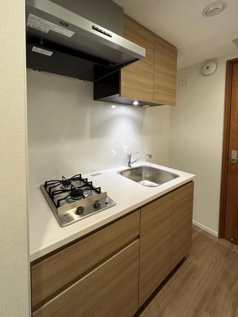 2口のガスコンロが導入されています。※写真は同タイプ住戸です。