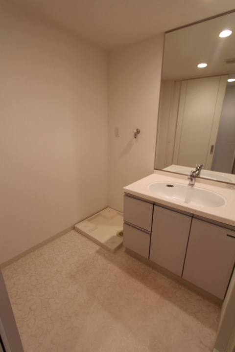 嬉しい独立洗面台。