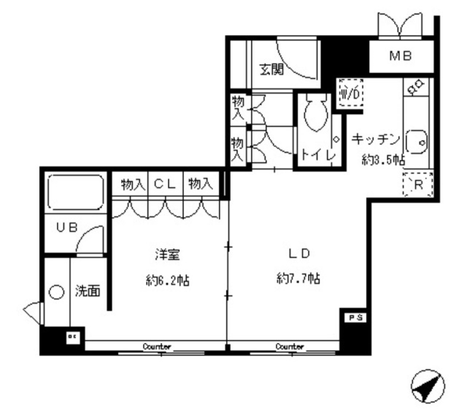 ＫＤＸレジデンス南青山 402号室の間取り図